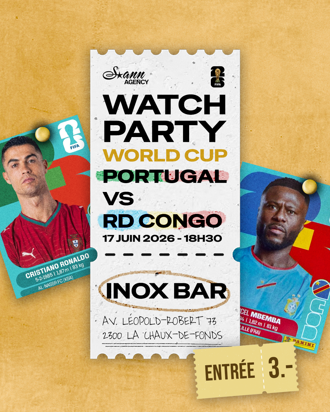 WATCH PARTY: RDC - PT (WORLD CUP)